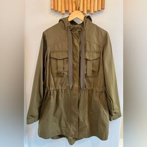 Simply Vera Vera Wang Green Utility Jacket with Hood